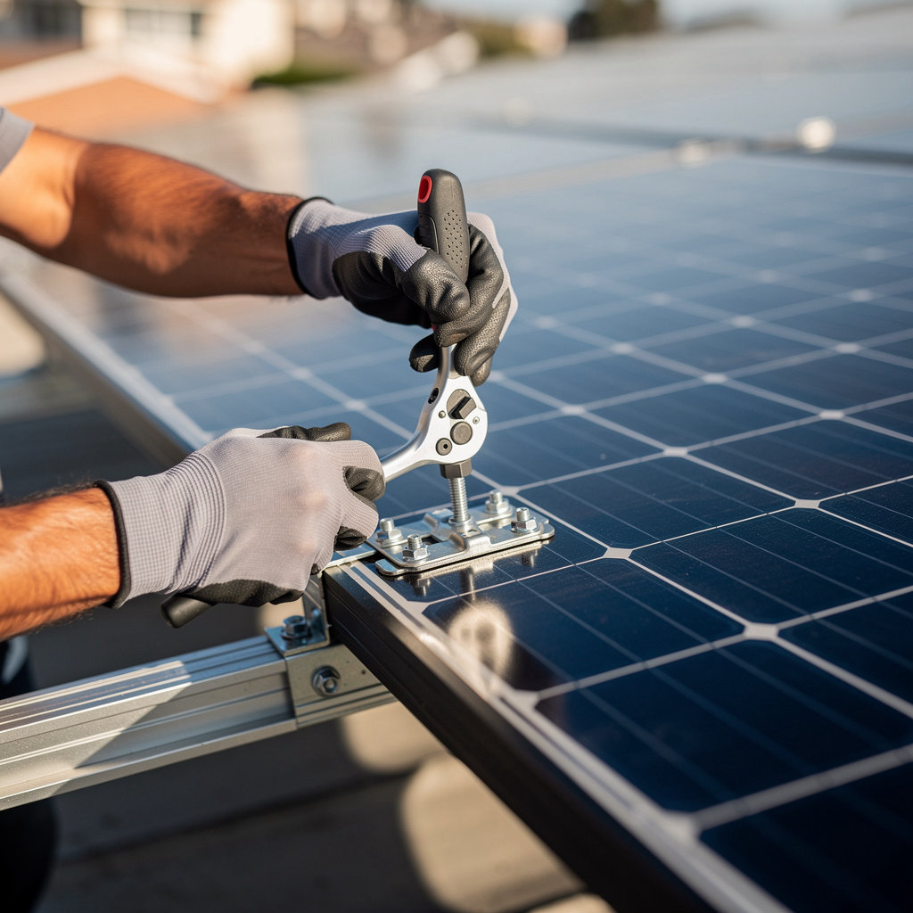 San Diego Solar Energy Installers San Diego professional team installing solar panels on a San Diego home